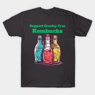 Colorful Bottles, Support Cruelty-Free Kombucha T-Shirt